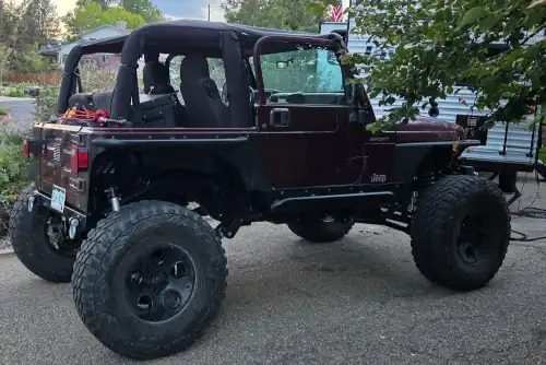 Jeep equipped for trail and off-road use